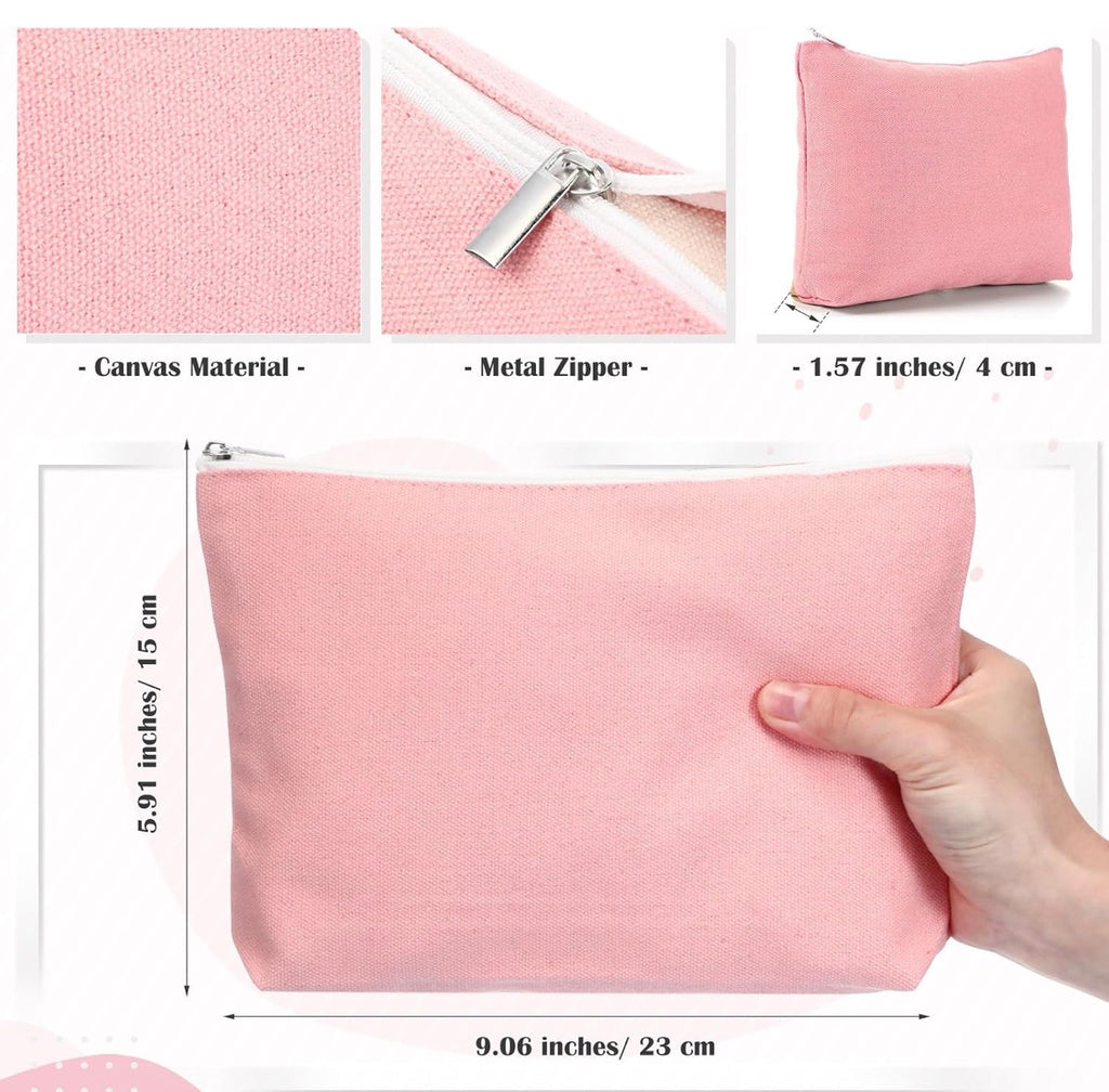 Personalized Canvas Zipper Bag