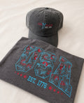 Floral USA Embroidered T-Shirt