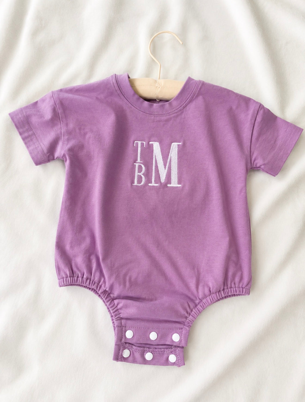 Monogram Bubble Romper