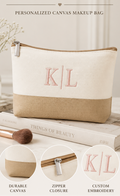 Personalized Mini Canvas Zipper Pouch