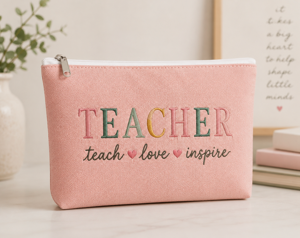 Personalized Canvas Zipper Bag